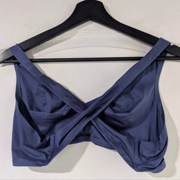 Aerie | Sunnie Crossback Bralette in Blue - Picture 3 of 6
